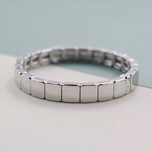 Roxanne Assoulin -  Bit X Bit Silver Stretch Bracelet